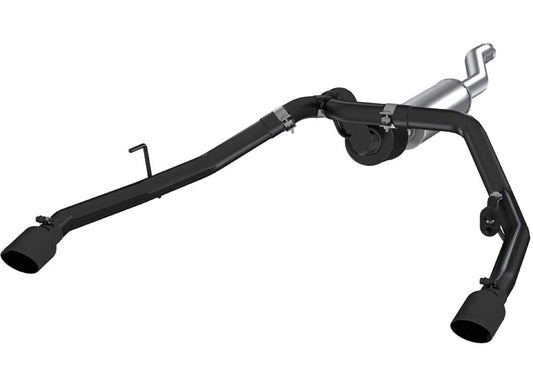 20-C Gladiator 3.6L Cat Back Exhaust System - Dual Rear Exit with Black Finish