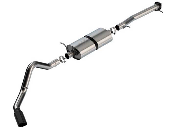 20-C Silverado/Sierra 2500 6.6L Cat-Back S-Type Exhaust System With 3.5In Black Tip