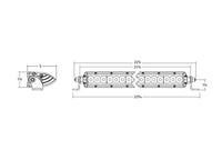 Rigid Industries - 20 Inch SR - Series Spot Light with Amber Pro Lens for Enhanced Visibility and Safety