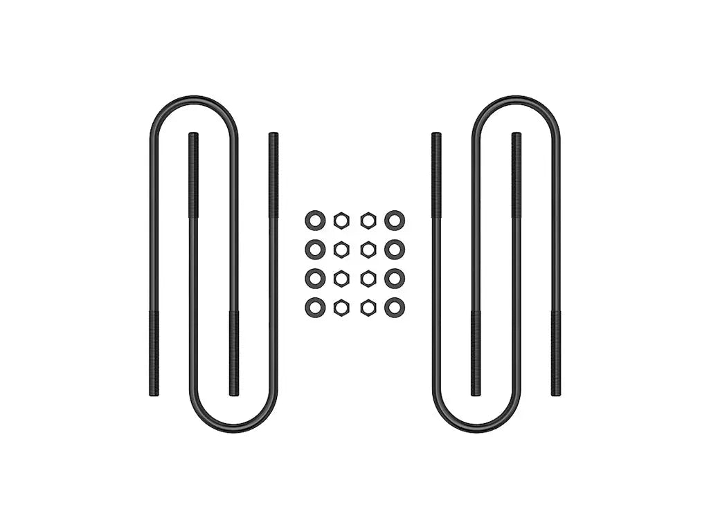 ICON Vehicle Dynamics - 2000 - 2004 FORD SUPER DUTY FRONT SEMI ROUND U - BOLT KIT