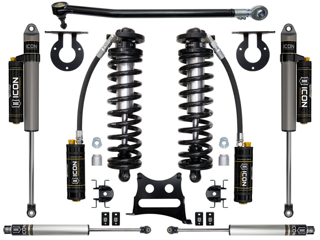 ICON Vehicle Dynamics - 2017 - 2022 FORD F - 250/F - 350 2.5 - 3" LIFT STAGE 4 COILOVER CONVERSION SYSTEM