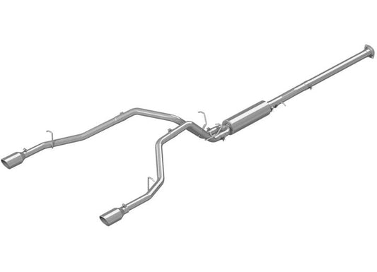 2019-Current RAM HEMI 1500 5.7L Cat Back Exhaust System - Dual Split Rear, 304 Stainless Steel