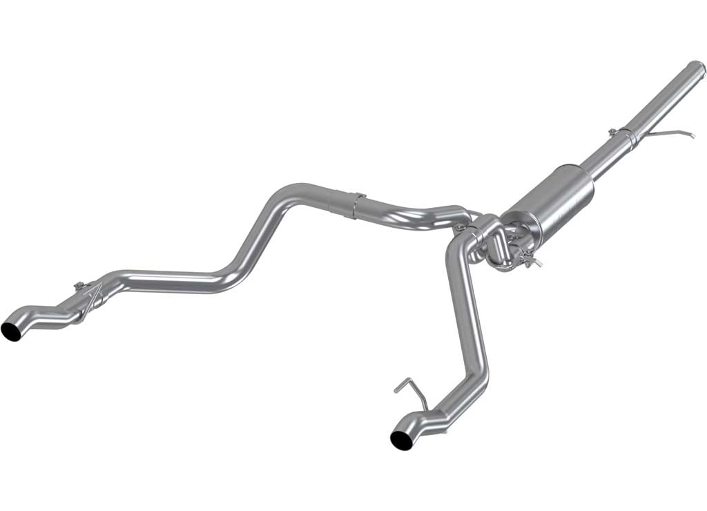 2019 Silverado/Sierra V6/V8 2.5-Inch Cat Back Exhaust System with Dual Rear Exit - Aluminum Construction