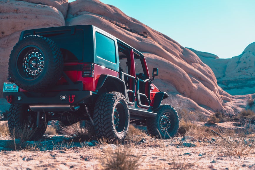 Body Armor 4x4 2007 Through 2018 Wrangler JK Full Width Rear Bumper W/ Tire Carrier Mount JK-2965