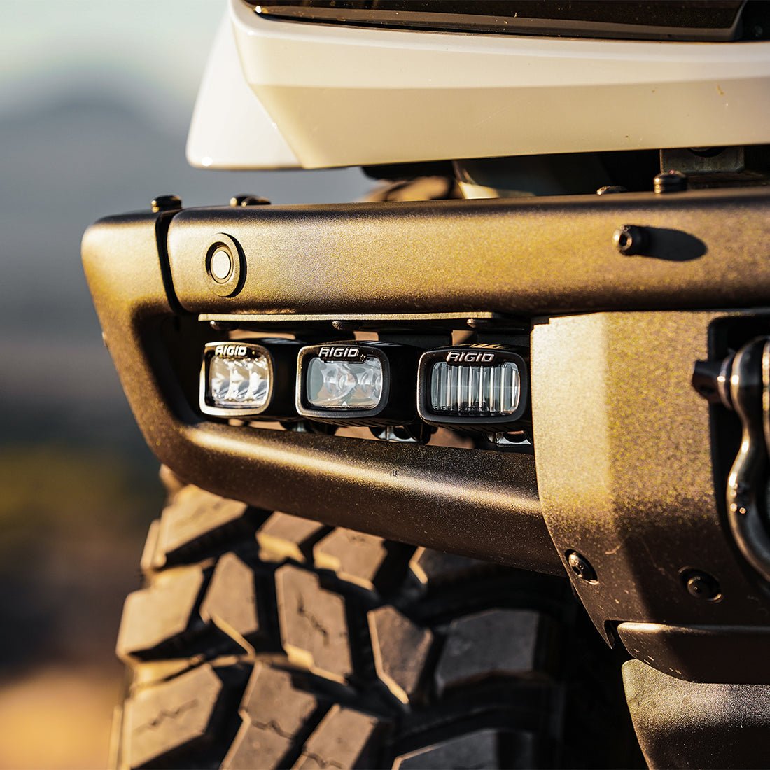 RIGID Industries - 2021+ Bronco Mod Bumper Triple SR - M Fog Light Kit