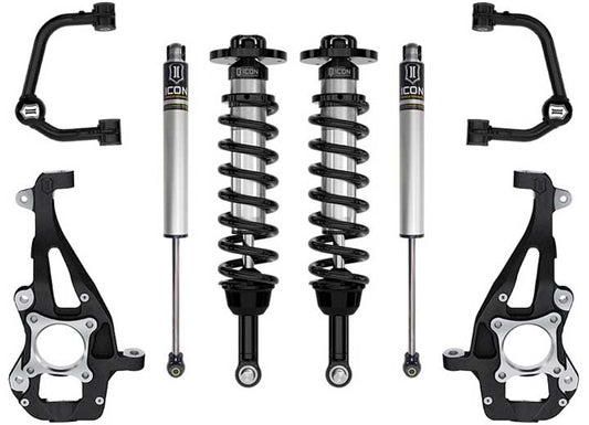2021 Ford F150 4WD Stage 1 Suspension System with Tubular Upper Control Arms - 3.5 to 4.5 Inch Lift Icon Vehicle Dynamics