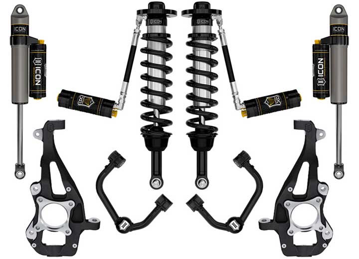 2021 Ford F150 4WD Stage 4 Suspension System with Tubular Upper Control Arms - 3.5 to 4.5 Inch Lift