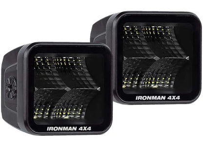20W Clear Flood Beam LED Cube Light Kit - 2.8 Inch Ironman 4x4
