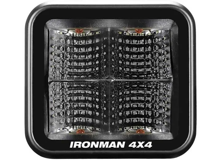 20W Red LED Cube Light with Flood Beam - 2.8 Inch Ironman 4x4