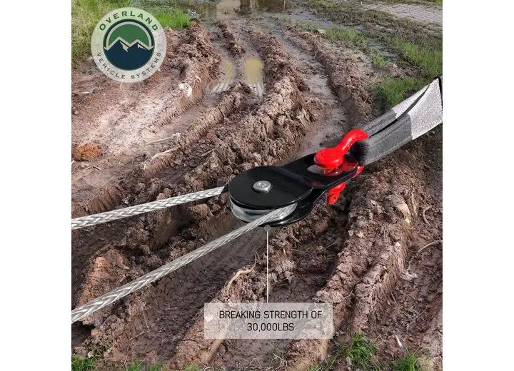 Overland Vehicle Systems / Up Down Air - 20K LB Heavy Duty Snatch Block - Ultimate Rigging Solution