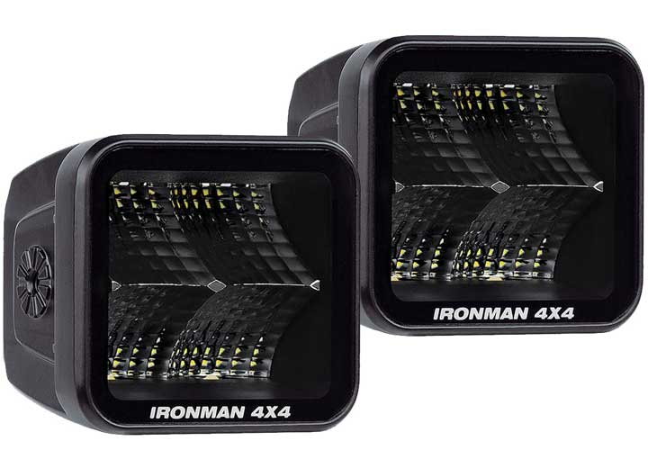 Ironman 4x4 - 20W Clear Flood Beam LED Cube Light Kit - 2.8 Inch