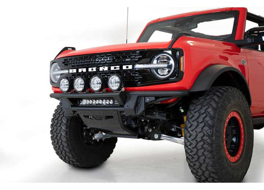 21-C BRONCO BOLT ON FRONT BUMPER W MOUNTS BLACK