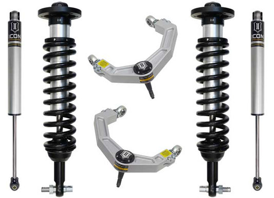 2021 Ford F150 4WD Stage 2 Suspension System with Billet Upper Control Arms - 0-2.75 Lift