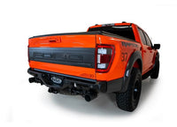 21-C F150 RAPTOR BOMBER REAR BUMPER BLACK (MOUNTS FOR 2 CUBE LIGHTS) SENSOR CUTOUTS