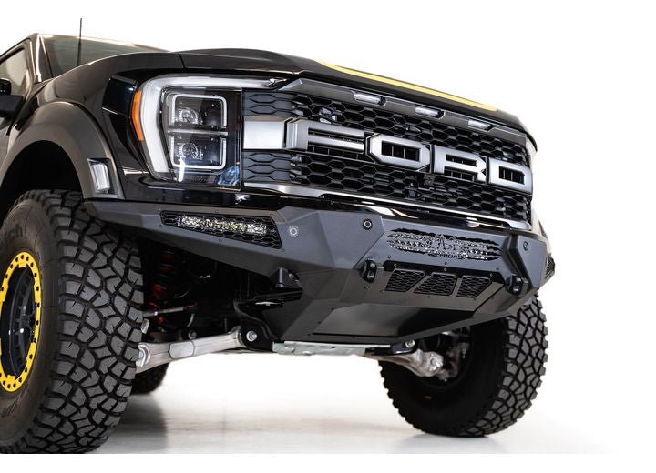 21-C FORD RAPTOR HONEYBADGER FRONT BUMPER HAMMER BLACK POWDERCOAT FINSH