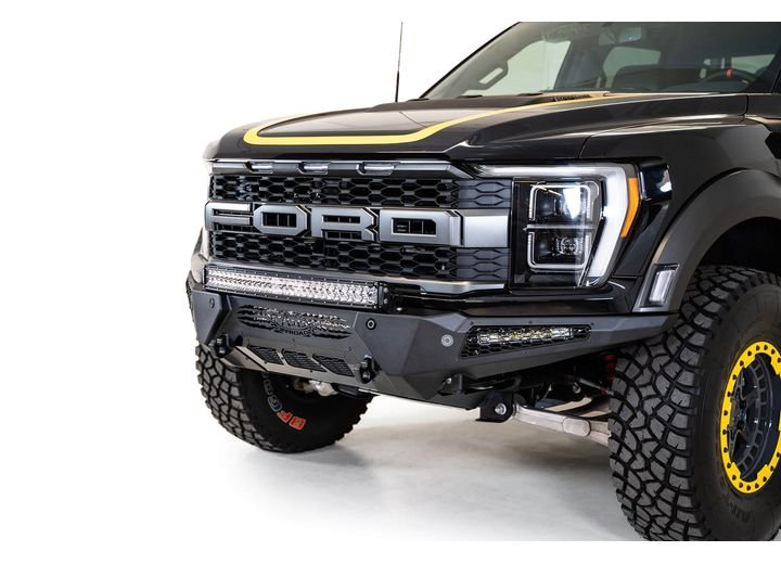21-C FORD RAPTOR HONEYBADGER FRONT BUMPER HAMMER BLACK POWDERCOAT FINSH