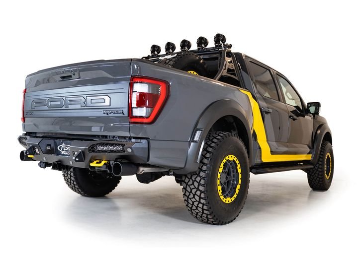 21-C FORD RAPTOR HONEYBADGER REAR BUMPER HAMMER BLACK POWDERCOAT FINSH