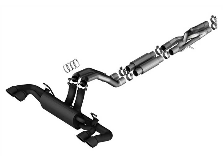 Borla Exhaust - 21 - C Rubicon 392 6.4L V8 Cat - Back ATAK Exhaust System 3.00in With Black Tips – Performance Upgrade
