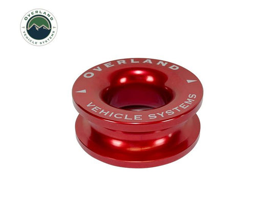 Heavy-Duty 10,000 LB Recovery Ring with Storage Bag - 2.5 Inch Red Overland Vehicle Systems / Up Down Air