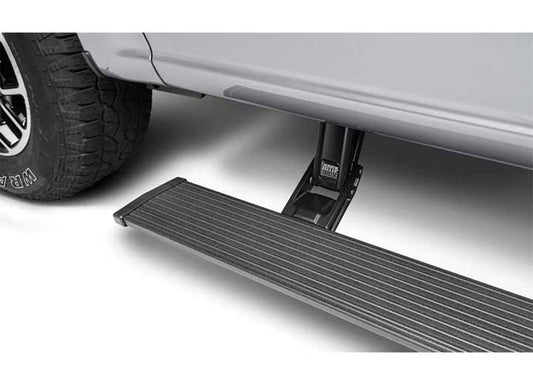 Amp Research - 22 - C SILVERADO/SIERRA 1500 EXT CAB POWERSTEP XTREME PLUG N PLAY SYSTEM BLACK