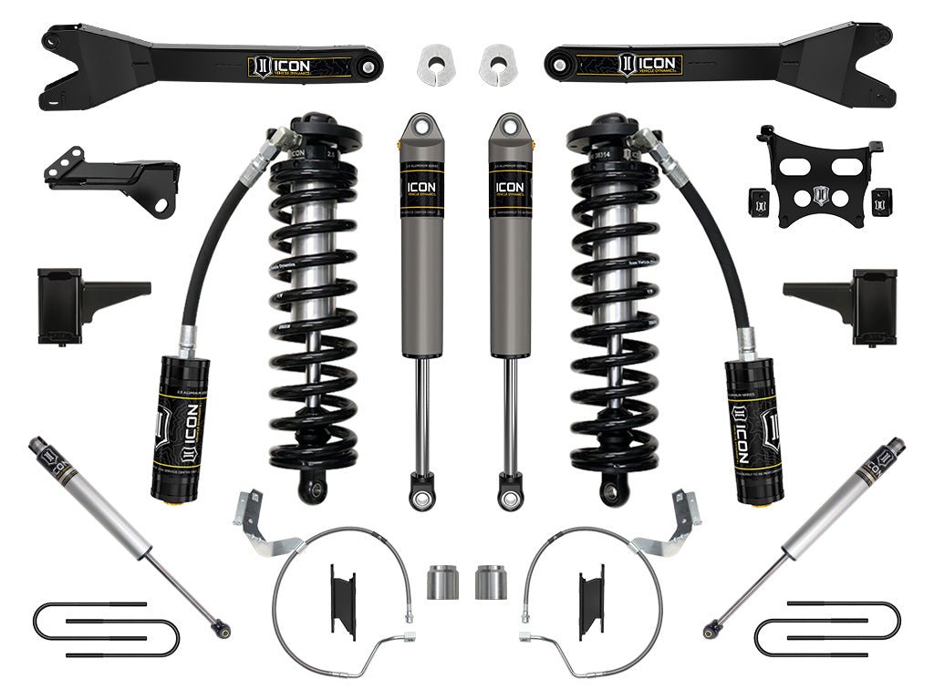 ICON Vehicle Dynamics - 23 FORD F250/F350 4 - 5.5" STAGE 3 COILOVER CONVERSION SYSTEM W/ RADIUS ARMS
