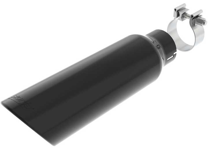 Borla Exhaust - 2.75IN INLET 4.0IN OUTLET 14IN LONG BLACK CHROME TIP