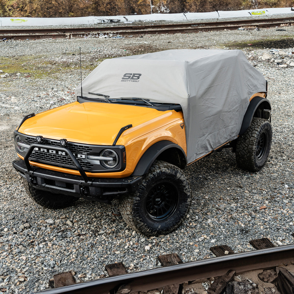 Smittybilt 2081 Cab Cover w/ Door Flaps Gray (21+ Bronco 4-Door)