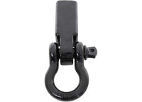 2IN RECEIVER MOUNTED D-RING SHACKLE; 3/4IN 4.75 TON RATING; BLACK