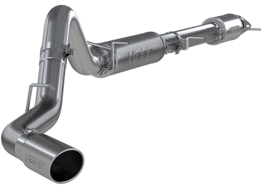 304SS 4IN Cat Back Exhaust System for 2018-2023 Silverado 2500/3500 HD & Sierra - Single Side Exit (Street Version)