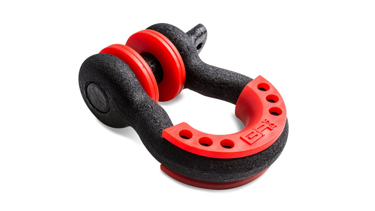 Body Armor 4x4 - 3/4" Black D - Ring With Isolators, Single