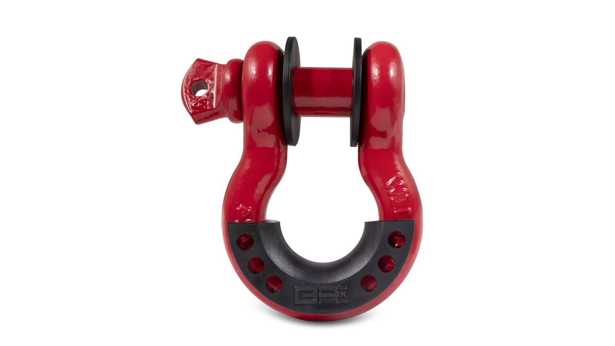 Body Armor 4x4 - 3/4" Red D - Ring With Isolators, Single