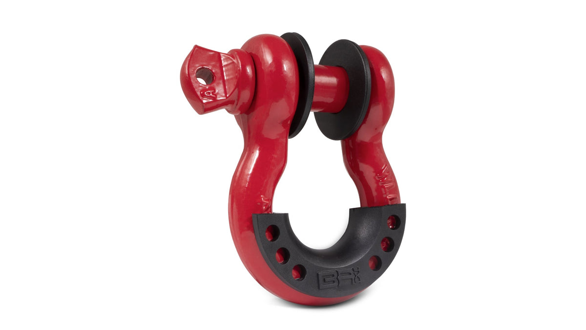 Body Armor 4x4 - 3/4" Red D - Ring With Isolators, Single