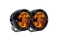 360-Series 4 Inch Amber Pro Lens Spotlights - Pair for Ultimate Driving Safety and Visibility