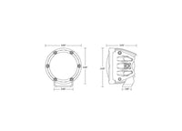 360-Series 4 Inch Amber Pro Lens Spotlights - Pair for Ultimate Driving Safety and Visibility