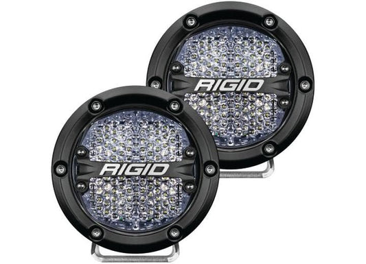 Adventure-Ready 360-Series 4 Inch LED Off-Road Lights with Stylish Diffused White Backlight