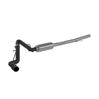 MBRP Exhaust - 3in. Cat - Back. Single Side Exit. Black Coated Aluminized Steel.