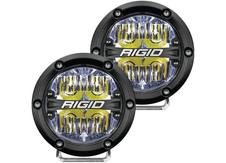 4-Inch 360-Series LED Off-Road Driving Lights with White Backlight - Pair