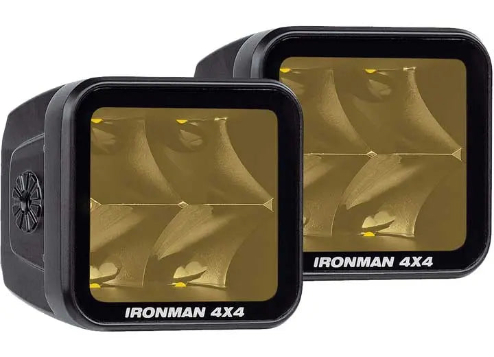 Ironman 4x4 - 40W Amber Spot Beam LED Cube Light Kit - 3.2 Inches