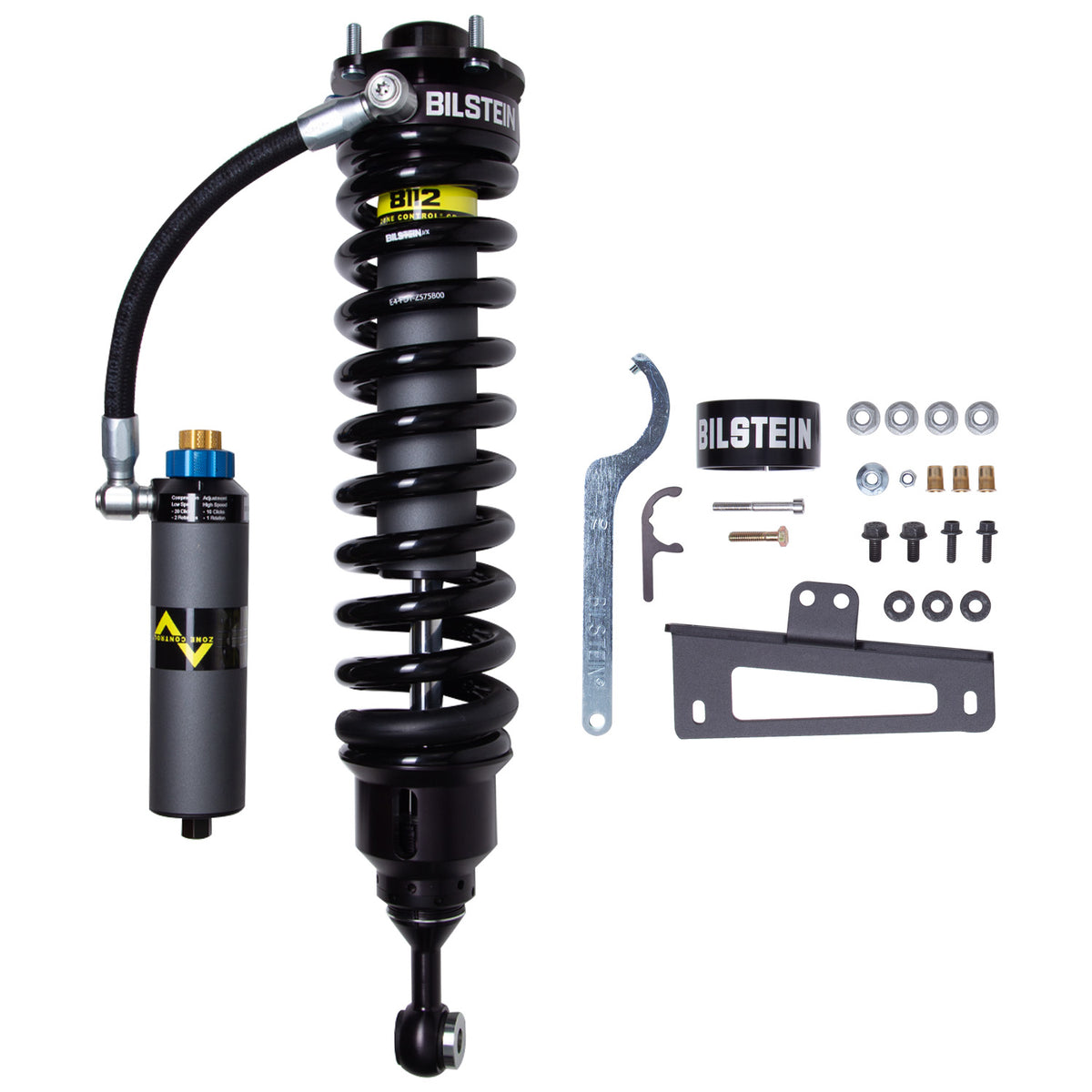 Bilstein B8 8112 ZoneControl CR DSA+ Front Right Shock Absorber and Coil Spring Assembly 41-326091 for 2007-2021 Toyota Tundra - view 1