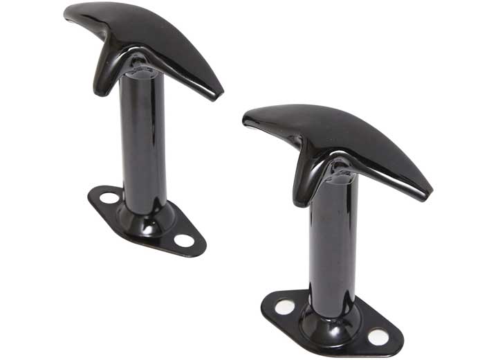 Smittybilt Hood Catch Kit - Black, 1941-1995 Jeep CJ &amp; Wrangler YJ