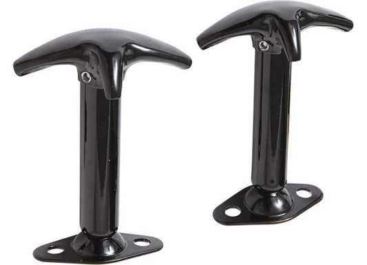 Smittybilt Hood Catch Kit - Black, 1941-1995 Jeep CJ &amp; Wrangler YJ