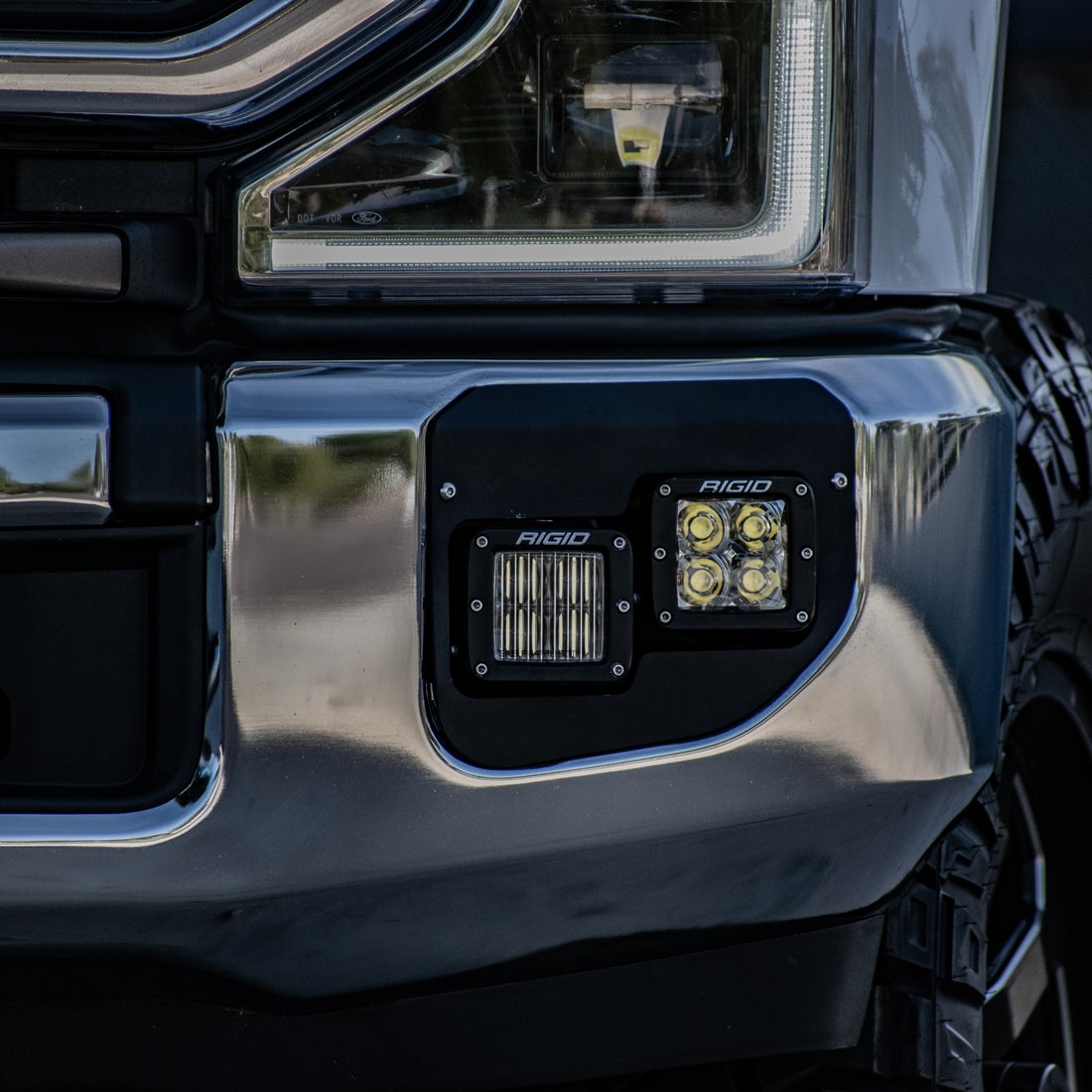 RIGID 2020+ Ford Super Duty D-Series Fog Light Kit 46734