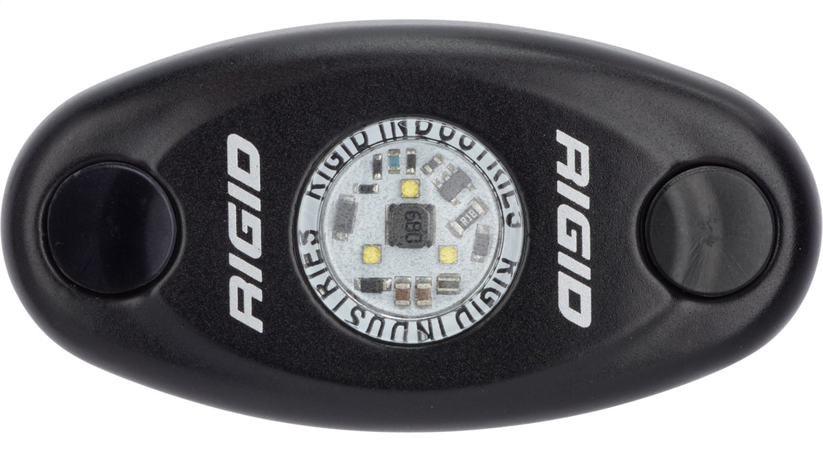RIGID 480043 A-Series LED Light, Low Power, Red, Black Housing, Single