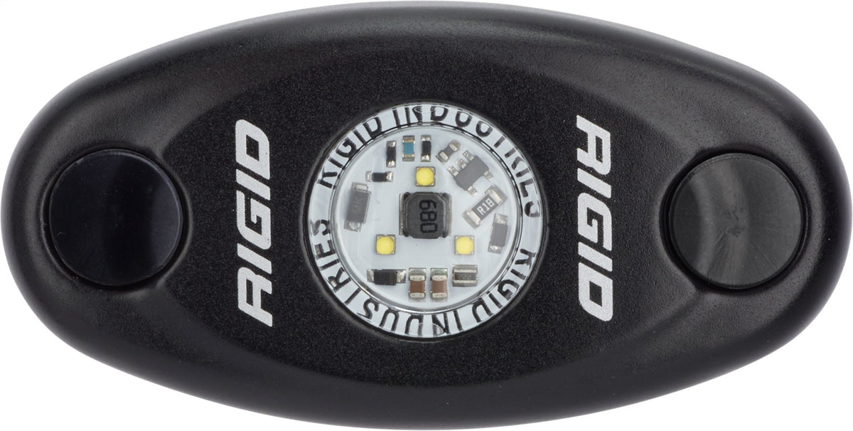 RIGID 480113 A-Series LED Light, High Power, Blue, Black Housing, Single