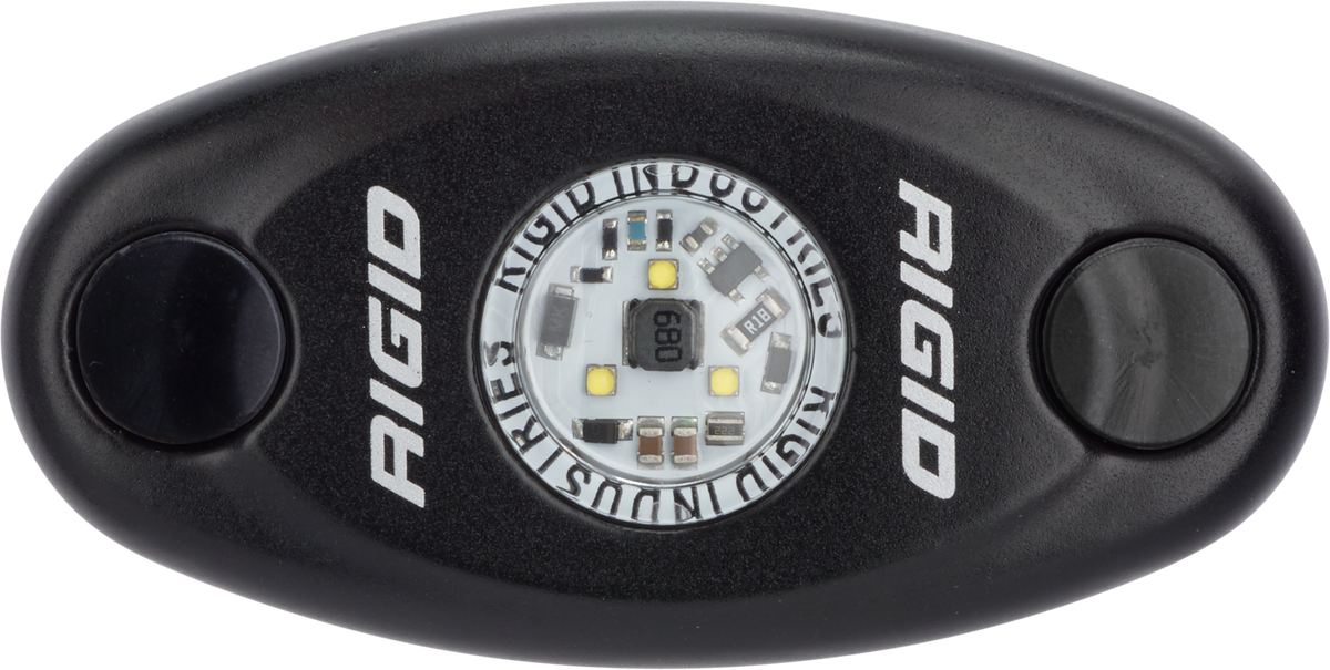 RIGID 480113 A-Series LED Light, High Power, Blue, Black Housing, Single - view 2