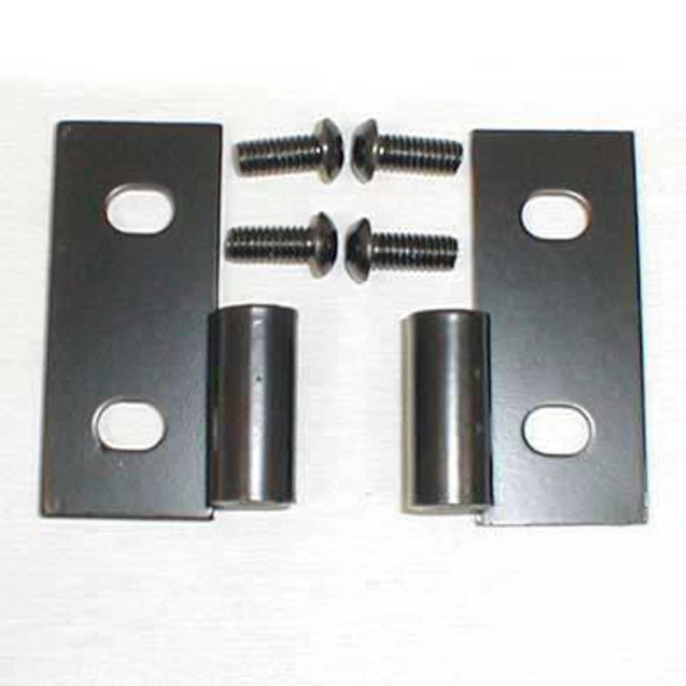 Smittybilt 7607 Lower Door Hinge Bracket Pair Black (76-06 CJ/Wrangler) - view 2
