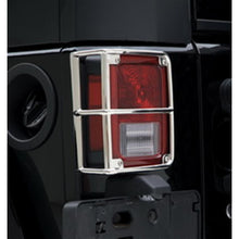 Smittybilt 8465 Euro Tail Light Guard Pair Stainless Steel (07-18 JK/JKU) - view 2
