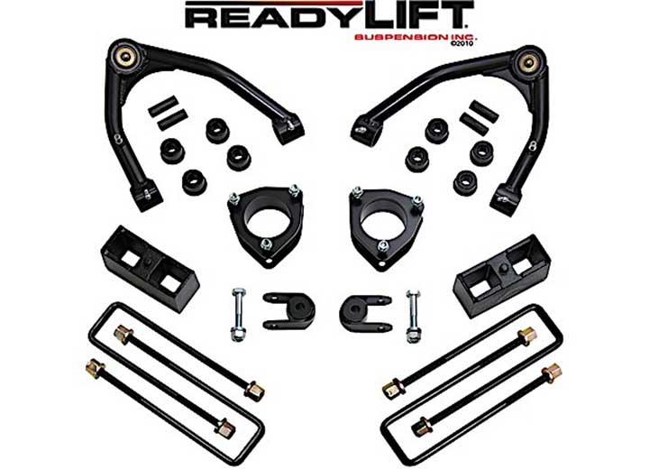 ReadyLift Suspension - 4IN SST LIFT KIT W/STEEL OE UPPER CONTROL ARMS W/O SHOCKS 07 - 16 CHEVY/GMC 1500 RWD