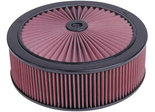 K&N Filters - 5 - 1/8", 14"X4.75"H, 1.25" DRP BSE W/X - STREAM TOP