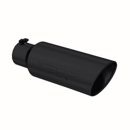 MBRP T5130BLK Tip. 6in. O.D.. Rolled end. 4in. inlet 18in. in length